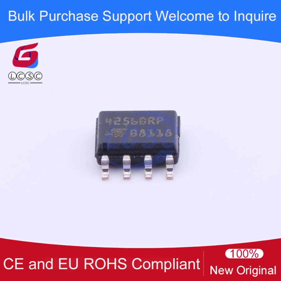

M24256-BRMN6TP 4256BRP 256-Kbit Serial I2C bus EEPROM 1.8V~5.5V 1MHz SOIC-8 Memory IC Chip 10Pcs/Pack