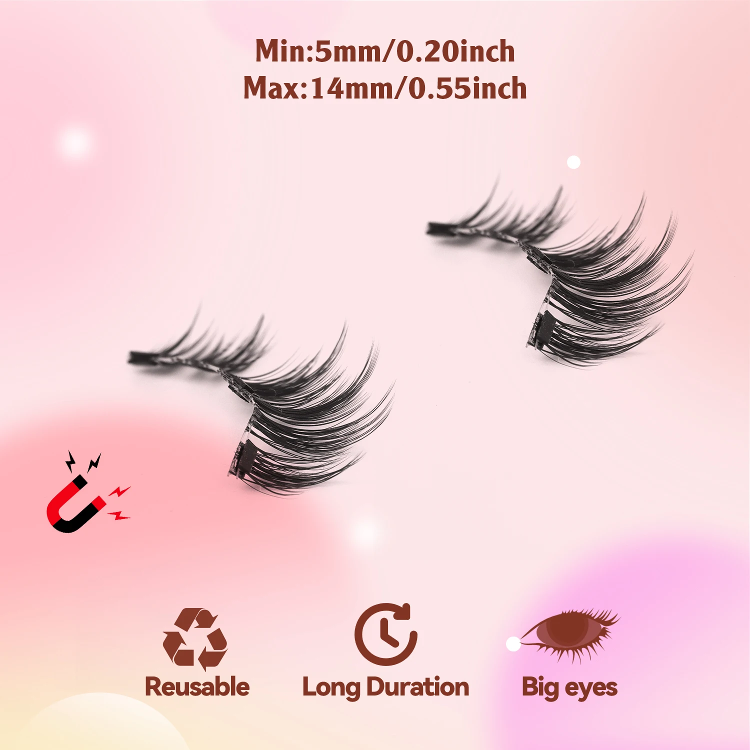 2 Çift Manyetik Kirpik, Manyet - Eyelash Extension Glue For Sensitive Eyes incelemesi ve fiyatı