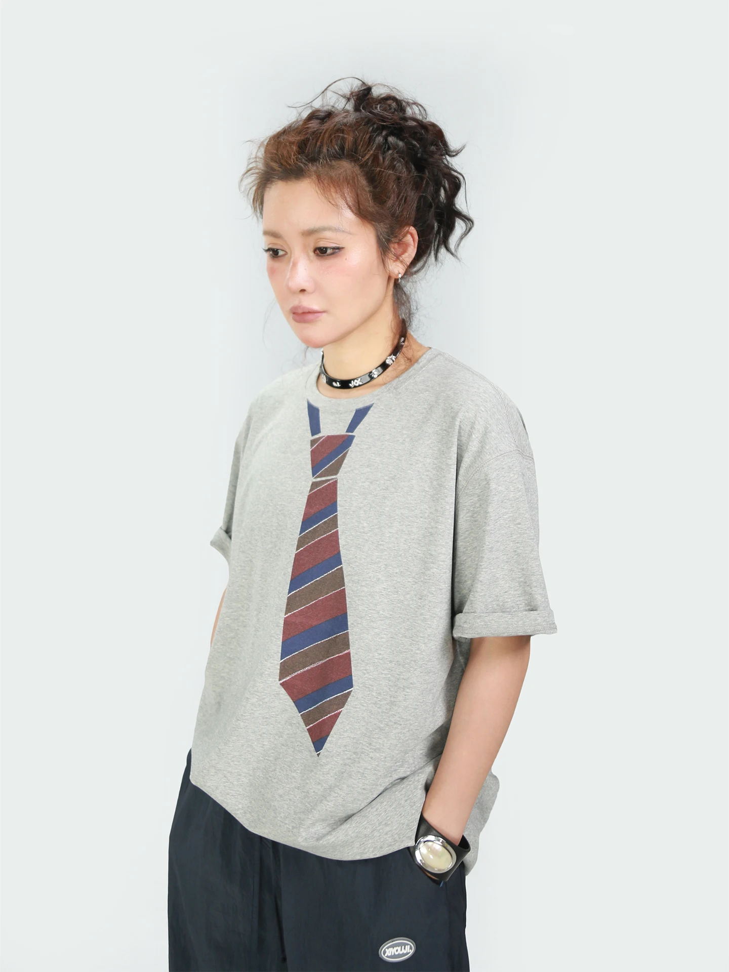 

Original 2026 Women's Comfortable Loose Odel ort Sve T-irt Printed Casual round Ne Sweat Absorbent Breathable Top