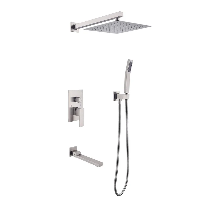 

Wall Mounted 10 Inch Rain Shower Head System