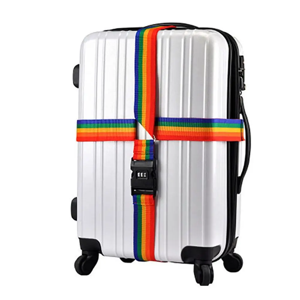 Sticker Suitcase Belts Password Lock Packing Belt Travel Suitcase Accessories Luggage Strap Bundling Belt Luggage Buckle Strap
