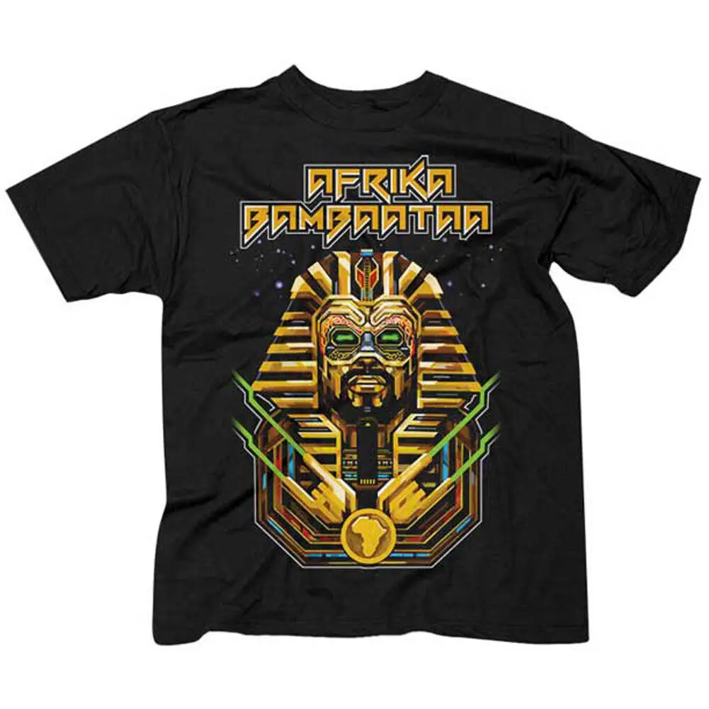 Men's Afrika Bambaataa Pharaoh T-shirt Medium Black