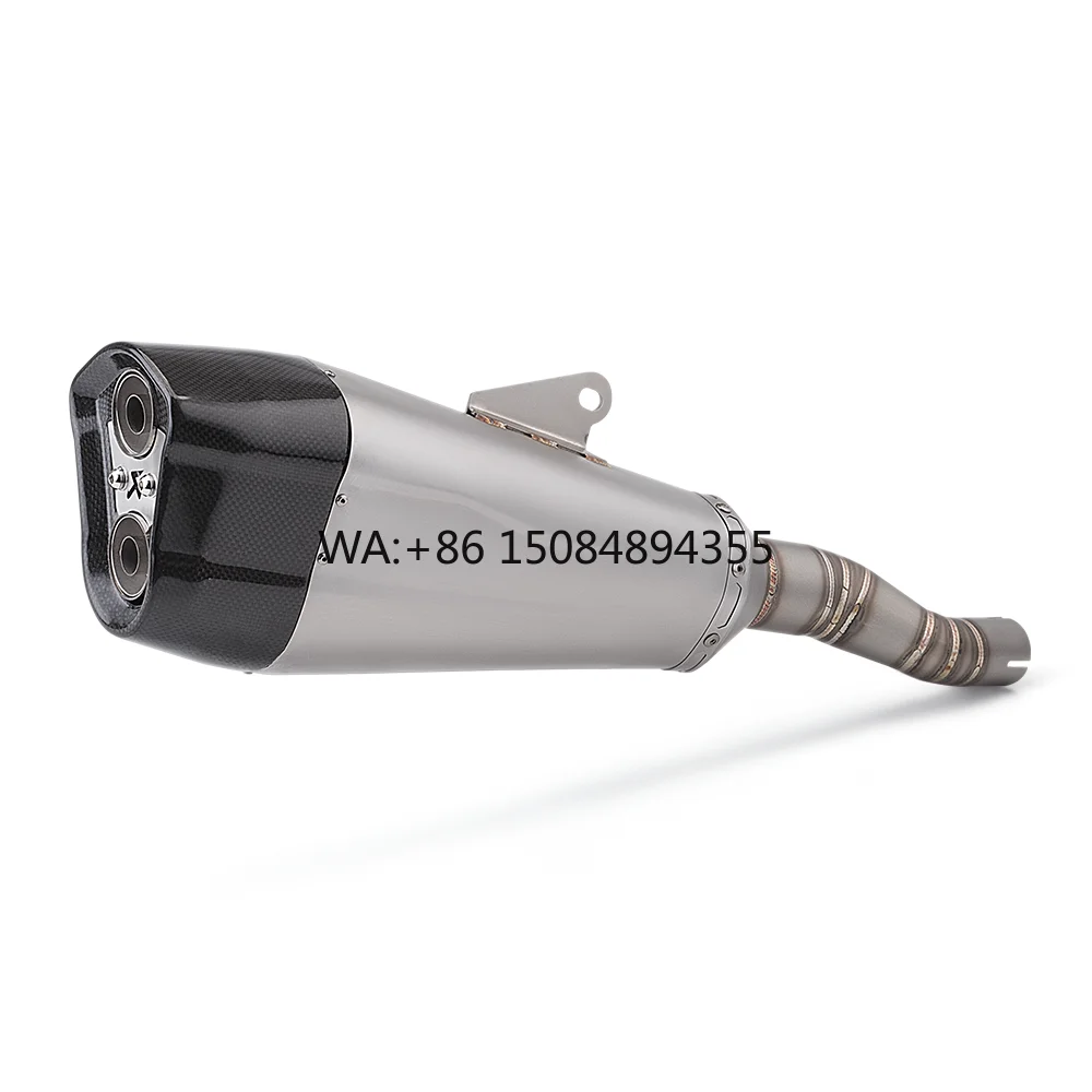 

KYMCO AK550 AK 550 Motorcycle Exhaust System Stainless Steel Middle Link Pipe Connection 51mm Motorcycle Muffler Slip New