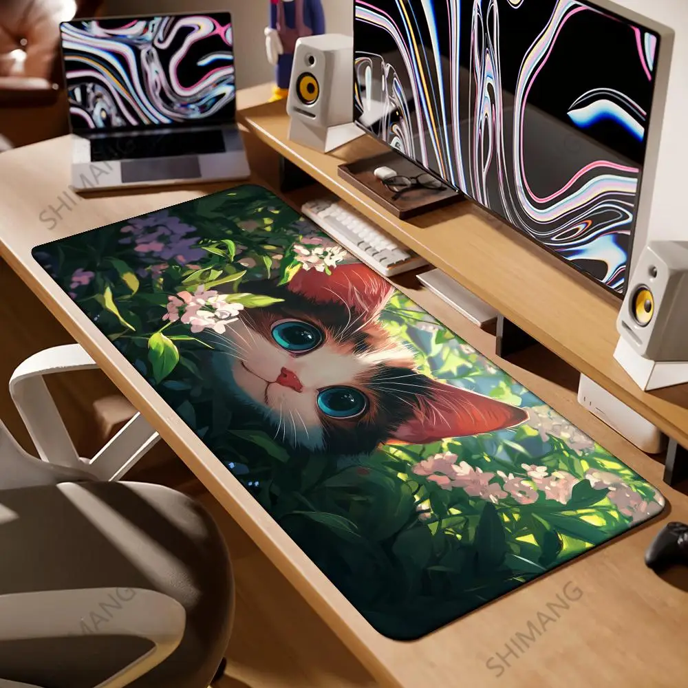 

Anime Xxl Mouse Pad Gaming Accessories Cartoon Cat Keyboard Mousepad Gamer Desk Mat Cute Computer Offices Pc Cabinet Kawaii Mice