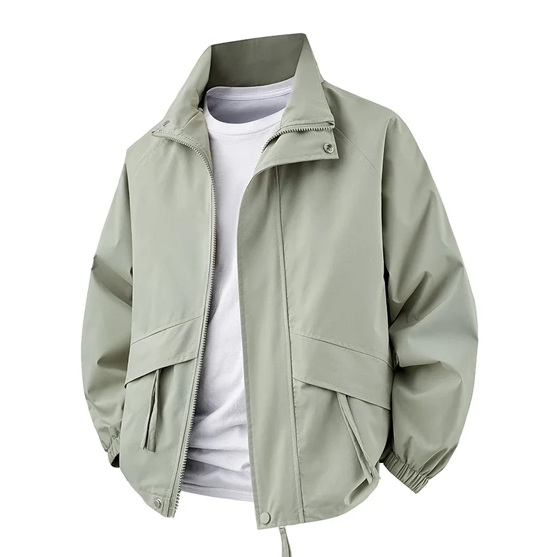 

2026 new fashion stand-up collar jacket loose fashion brand fashion versatile men's spring outdoor sports windproof casual jacke