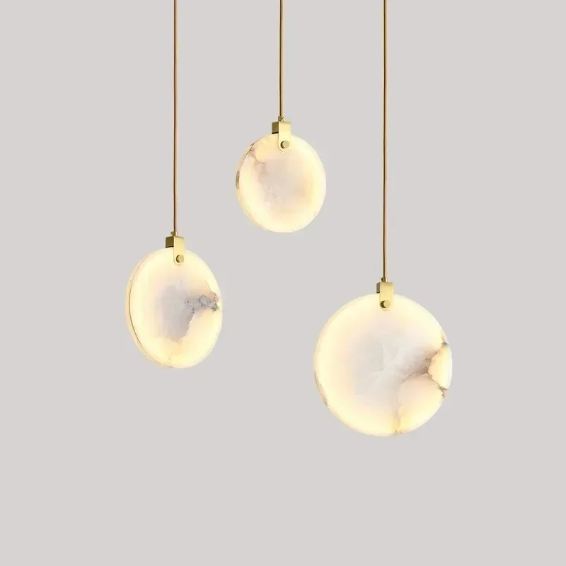 

Modern Marble Pendant Lamp Living Room Bedroom Bedside Dining Room Staircase Kitchen LED Decoration Lights Hanging Lig