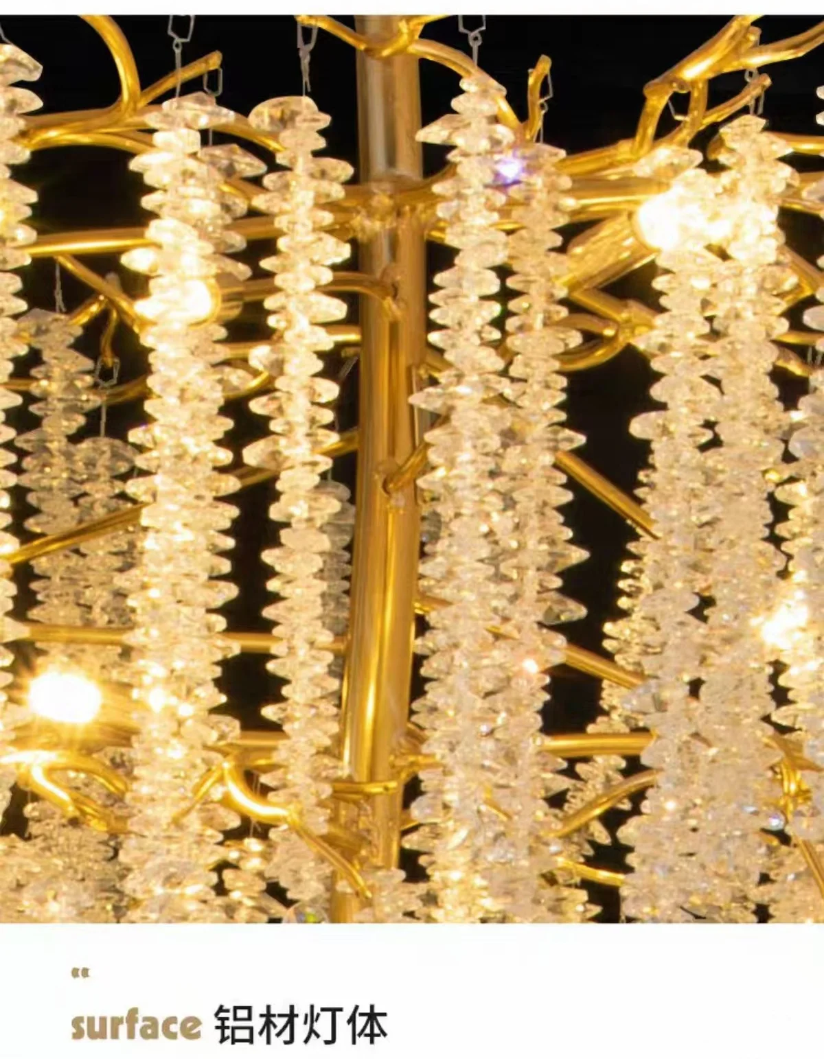 

Light Luxury French Long Crystal Lamp With Octagonal Bead Tassel Crystal Pendant Light Staircase Ceiling Design Lighting Fixture