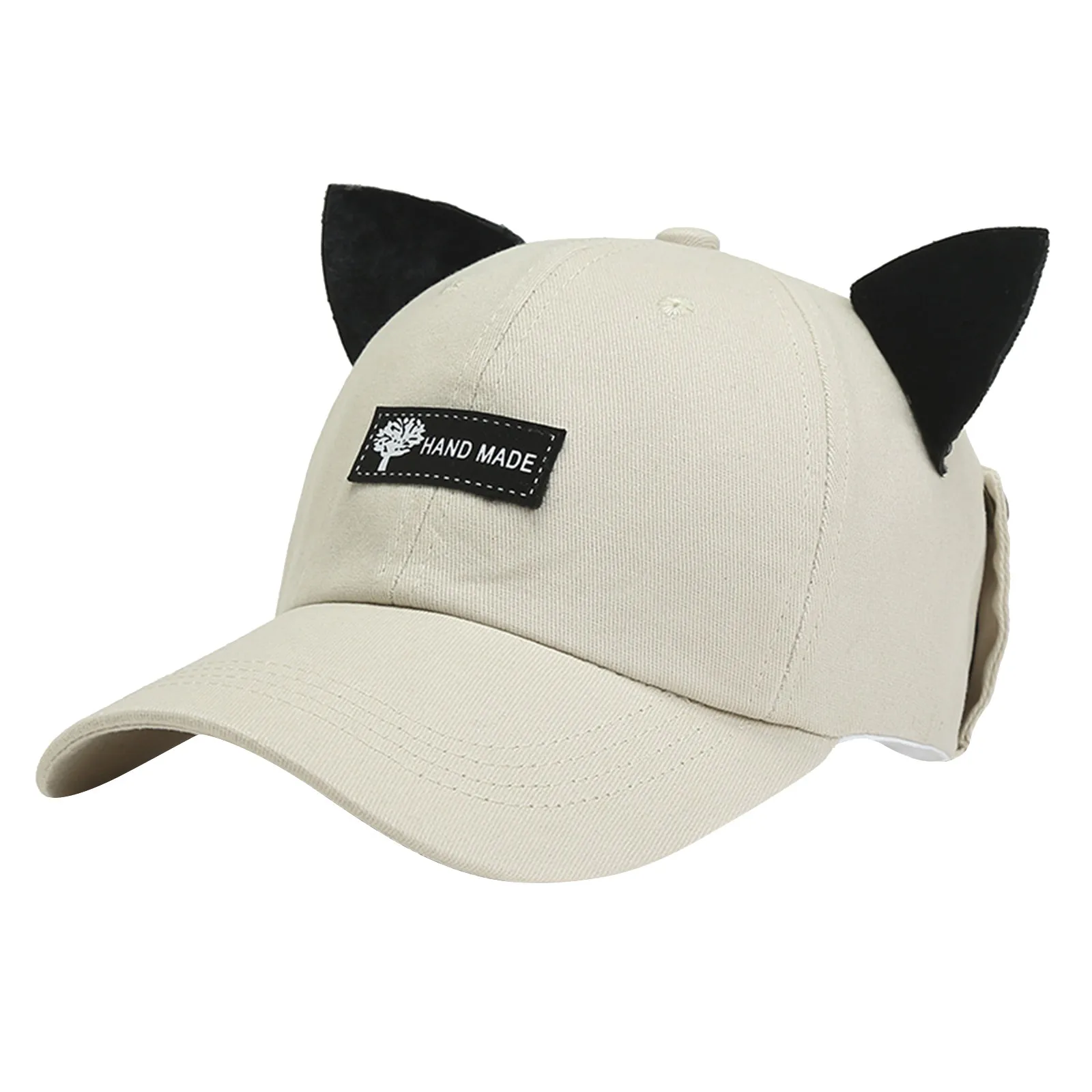 Cute Cat Ear Pilot Glasses Duck Tongue Hat Baseball Men And Women Street Hip Hop Fashion Funny Both Wear Sun Protection Cap 2024