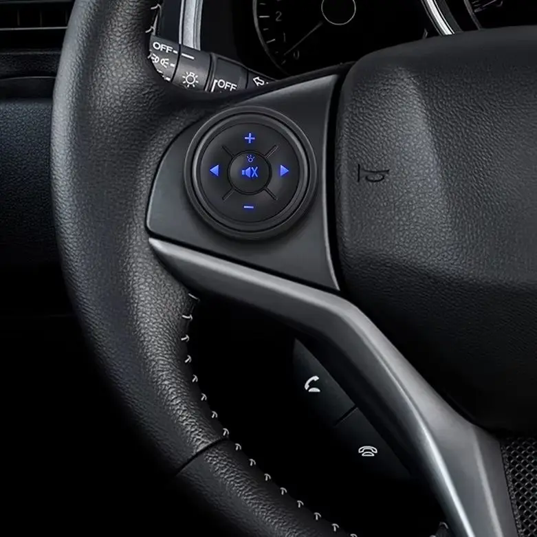 

N 2pcs/set Universal Remote Control Buttons 10 Keys Car Steering Wheel Controller Button Volume GPS Wireless Controller Switch