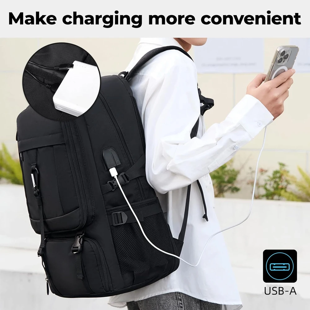 80L 50L Men's Outdoor Backpack Climbing Travel Rucksack Sports Camping Hiking Backpack School Bag Pack for Male Female Women