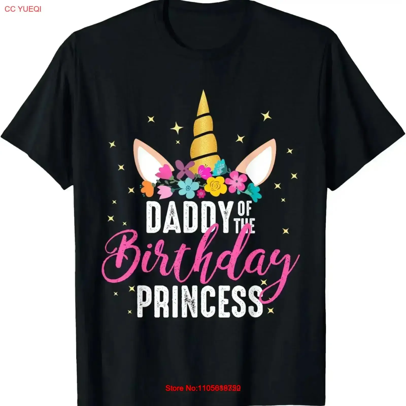 Daddy Of The Birthday Princess Father Girl Unicorn T Shirt vintage Washed Versatile Comfortable Soft Stretched graphic vintage