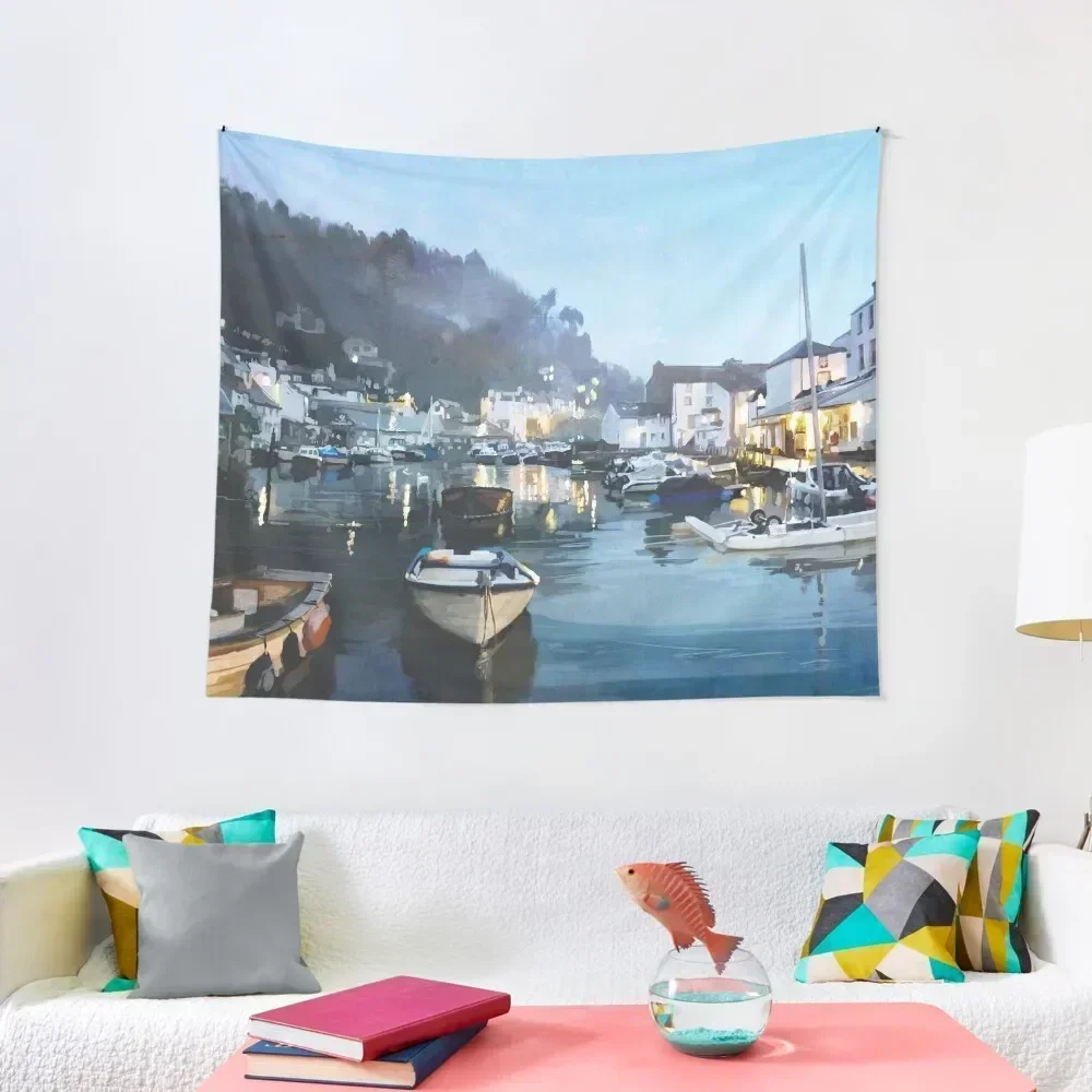 

Polperro, Cornwall, Original Illustration. Tapestry Things To Decorate The Room Wall Decorations Tapestry