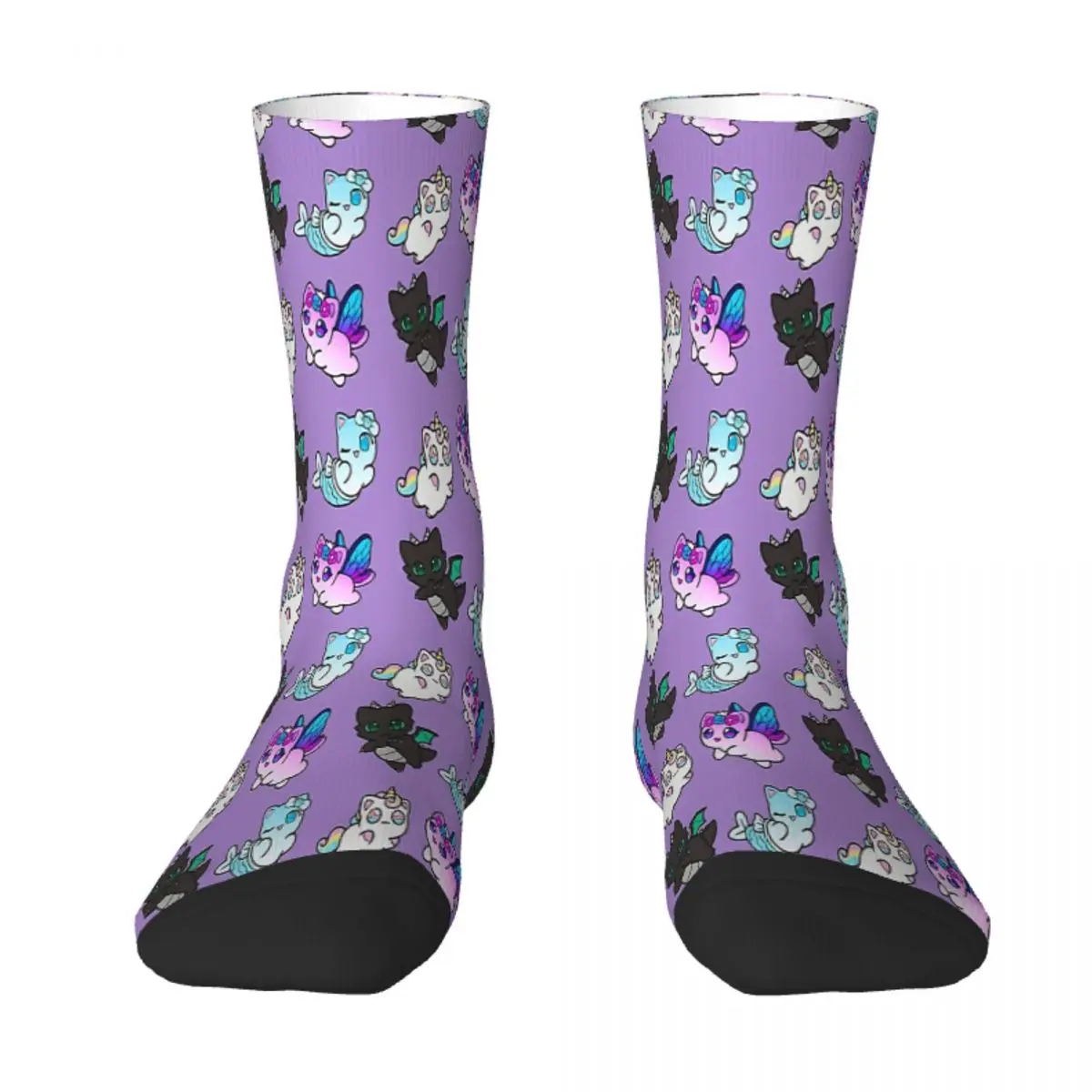 Cat Plush Aphmau Popular Game Cute Game Characters Socks Male Mens Women Summer Stockings Harajuku