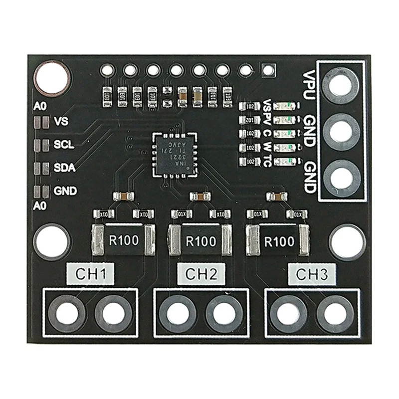 

B30C-3X I2C SMBUS INA3221 Трехканальный шунтовый ток Монитор напряжения Модуль платы датчика