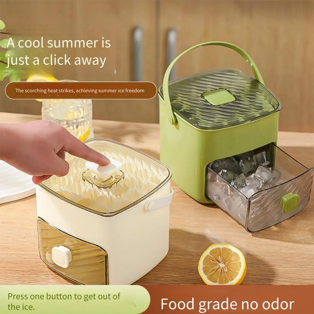 

Portable 48-grid ice bucket ice box ice cube mold frozen ice artifact food grade large capacity household press ice grid