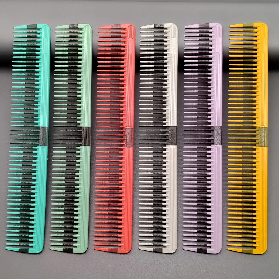 

1Pcs Barber Comb with Spiral Pattern, Multi-Colored Style, Men's Hair Comb, Women's Hair Comb, Comb Teeth with Spiral Pattern, More Suitable for Fixing Hair and Trimming, Professional Salon Use