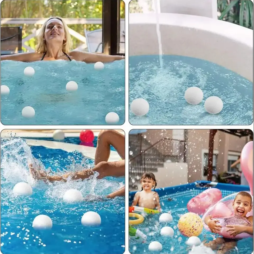Faserkugeln Ersatz-Poolfilter Sand 200g-1500g Weiße oder blaue Schwimmbadfilterbälle Wiederverwendbare Wasseraufbereitung
