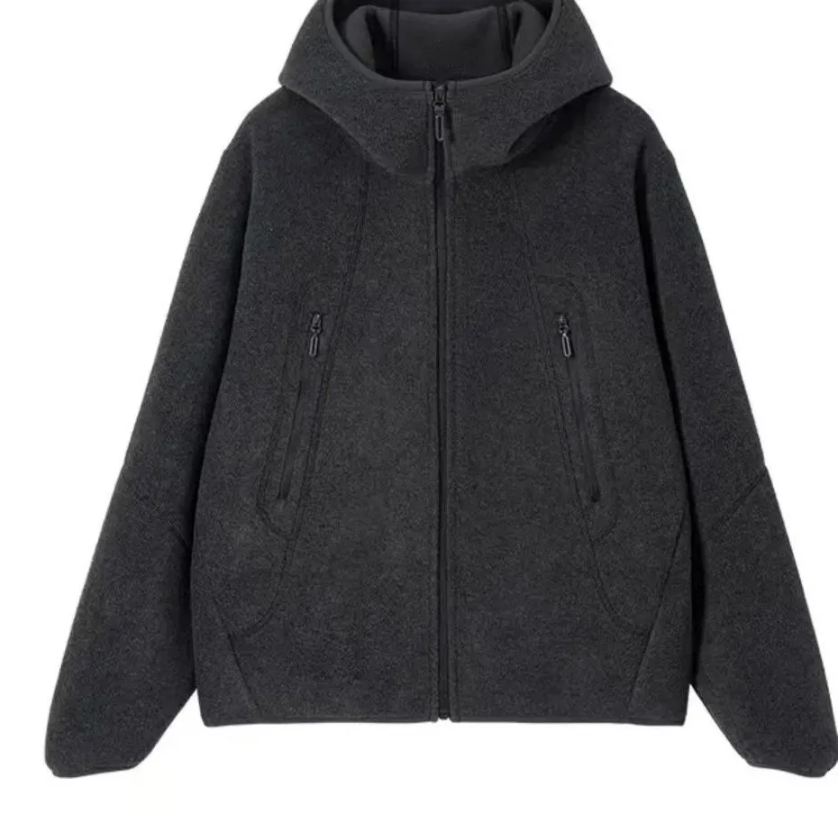 Fleece sweatshirt met hoed Dames Kerst Lente Esthetische Multi-stijl Harajuku Jeugdkleding Japanse gelaagde geblokkeerde elastische Ins