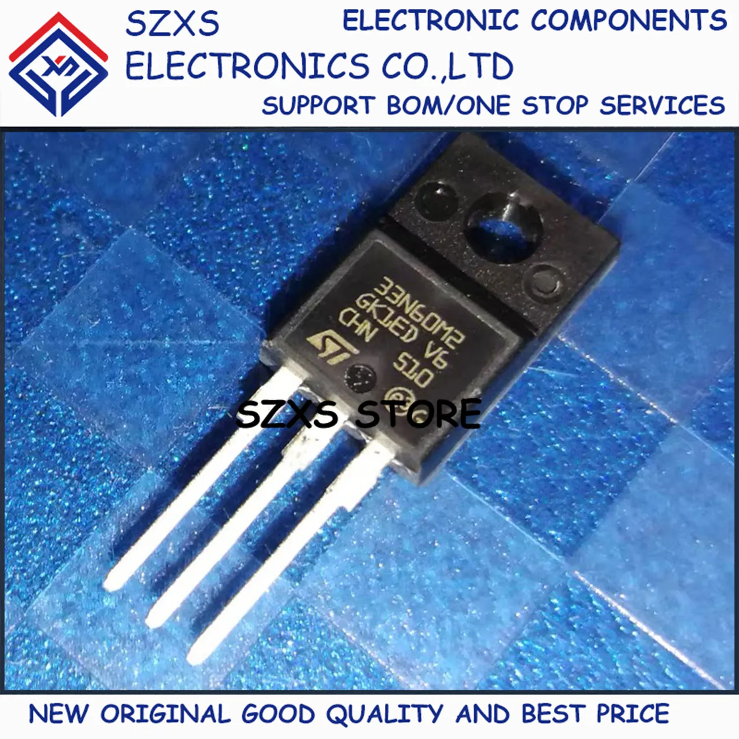 

New Original 10Pcs 33N60M2 STF33N60M2 TO-220F 600V 26A MOSFET Field Effect Transistor In Stock Electronic Component Good Quality