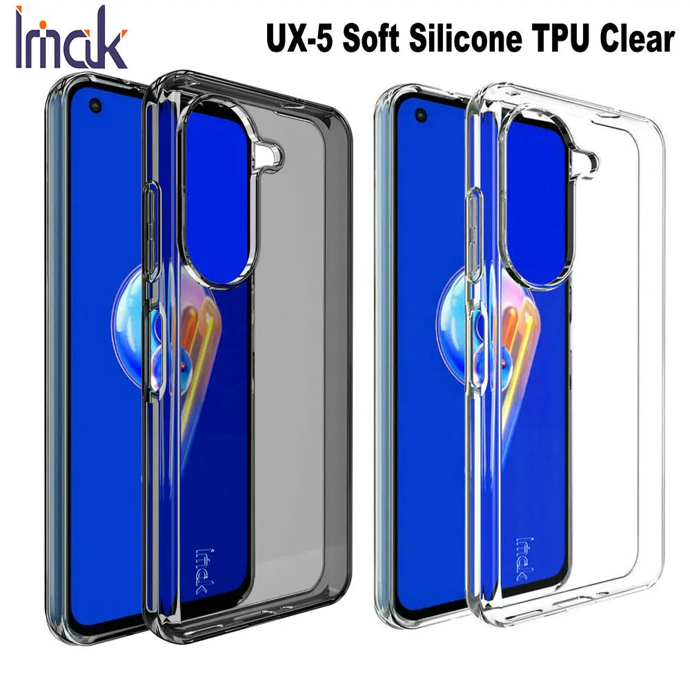 Zenfone 9 5g 10 9z 10z caso imak UX-5 silicone transparente claro macio tpu ultrafino capa fina para asus zenfone 9 znefone9 casos