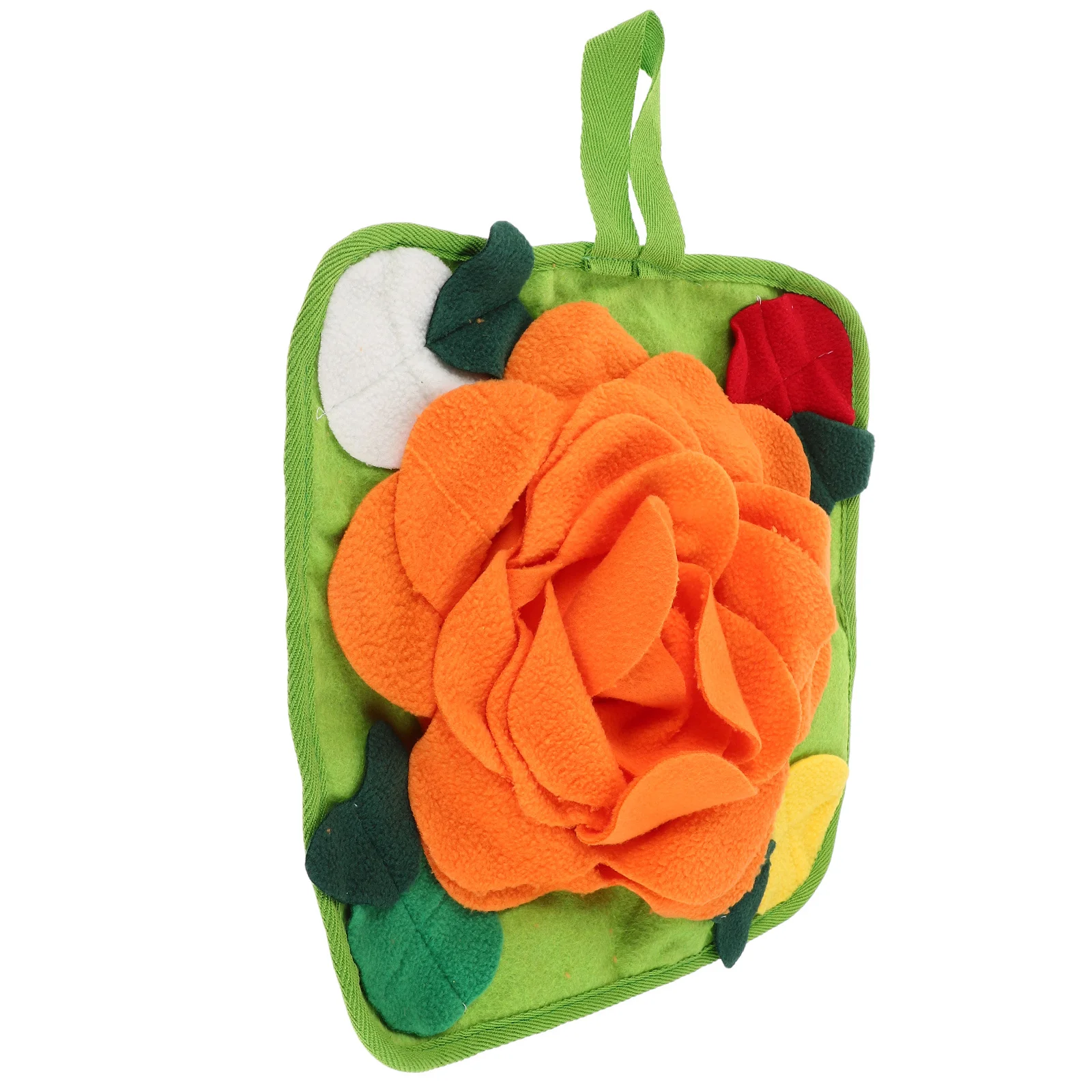 

Pet Slow Feeding Orange Durable Snuffle Mat For Rabbits Hamsters Birds Small Animals Interactive Foraging Feeding