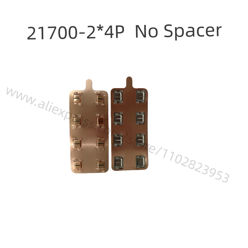 Best-Selling Item 21700 Copper Busbar Combination - 2*4P 2*5P 2*6P 2*7P 2*8P Battery Square Arrangement No Spacing 21.4mm  20PCS
