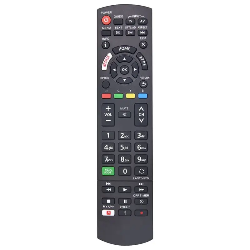 Control Remoto Universal ABAI para Televisores Panasonic, Control Remoto para Panasonic Viera LCD LED 3D con Botones de Netflix y My App