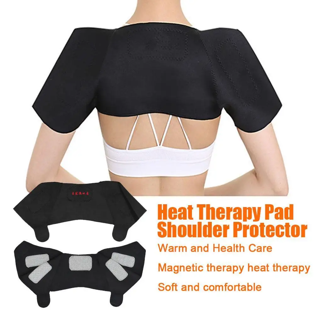 Almohadilla de terapia de calor para alivio del dolor, cinturón Protector de hombro Unisex, alivio muscular, efecto magnetocalórico, cuidado de la salud