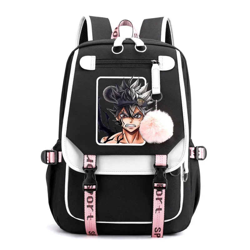 

Fashion backpack hot anime Asta printing backpack girls school bags women men travel daily backpack