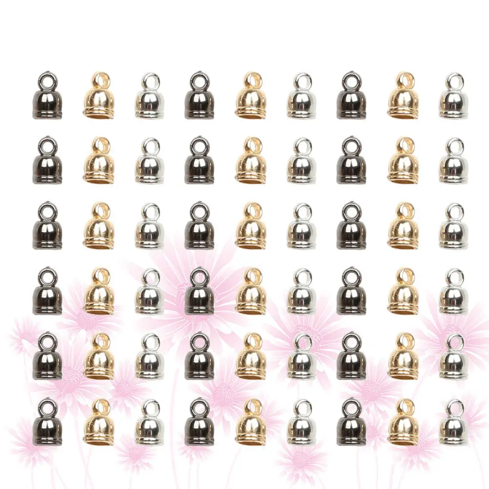 300pcs Vintage-Style Bell Spacer Beads for DIY Jewelry Making – Necklace, Bracelet & Keychain Crafting