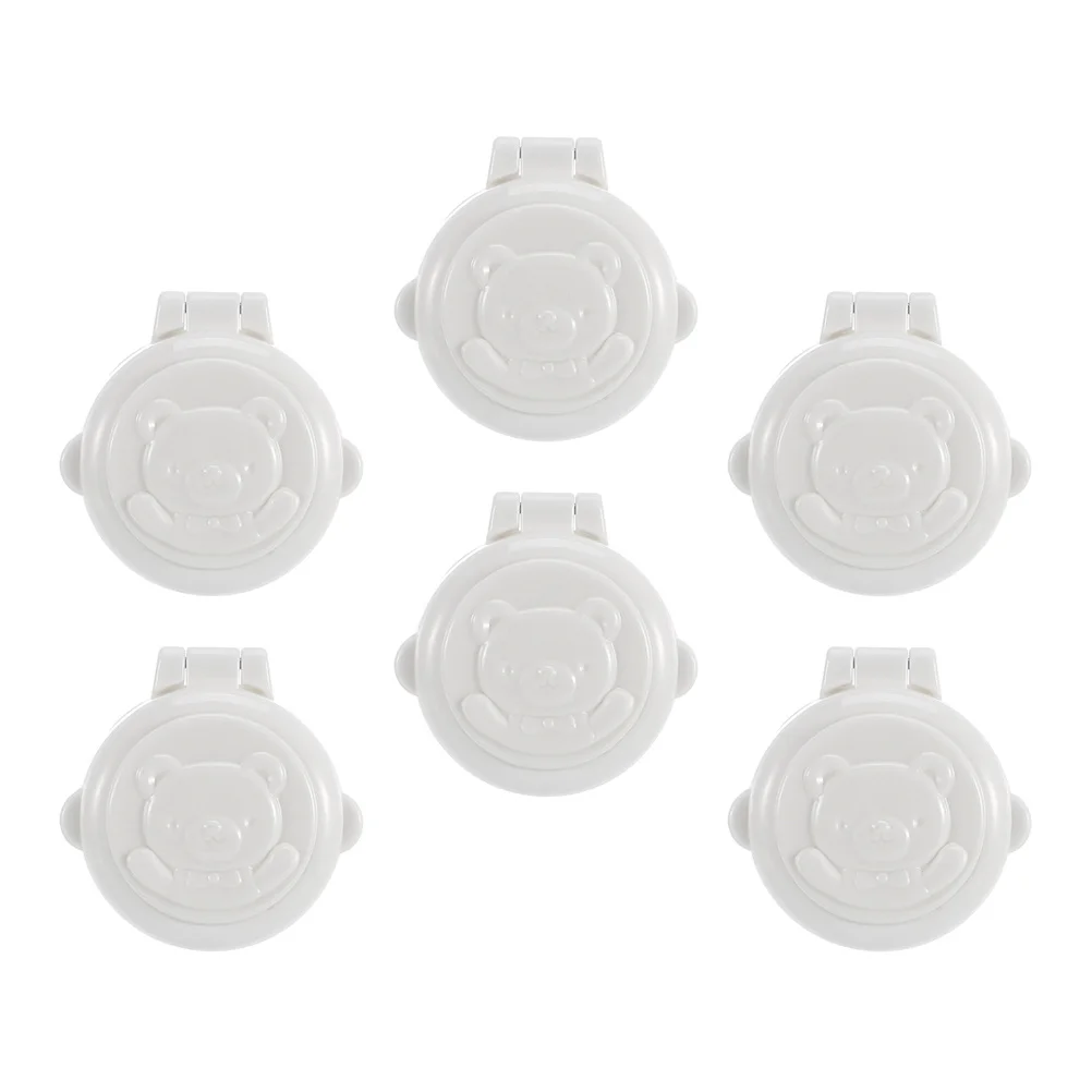 6 pièces Machine à laver bouton de voiture verrouillage de sécurité démarrage à l'épreuve des enfants bouton protecteur couvre rondelle serrures de sécurité pour enfants