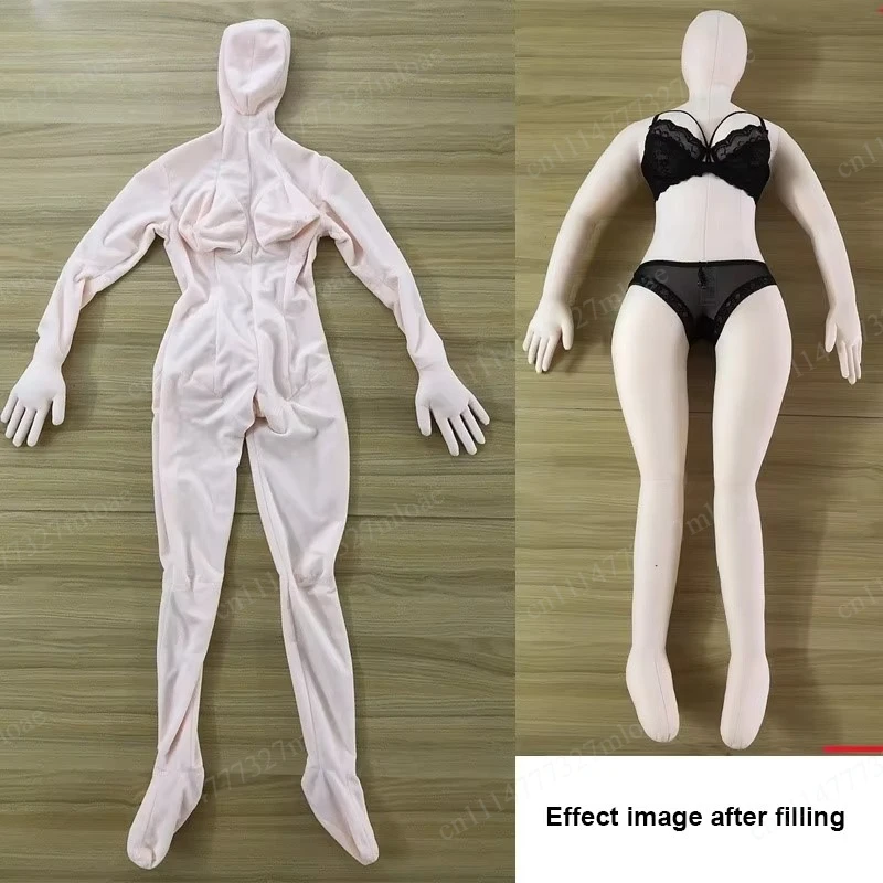 1.5m Doll Covers Flannel Fabric DIY Simulated Mannequin Hug Pillow Cover Cos Party Prop Decoration Soft Washable No Filling
