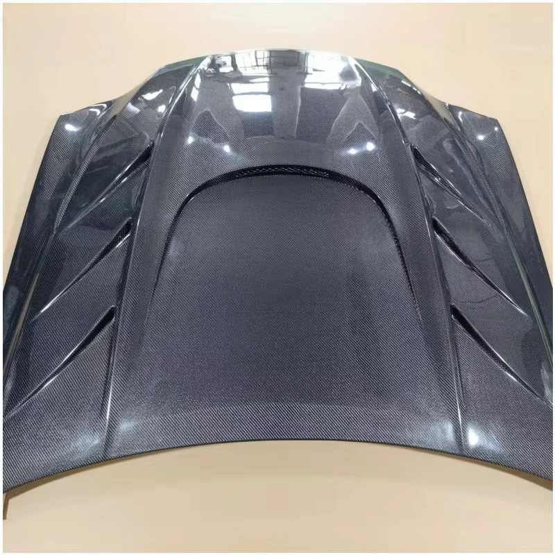 New Carbon Fiber Engine Hood Bonnet Replacement Cover for IS200t IS250 IS300 IS350 F SPORT 2006-2012 Black Screw-On Body
