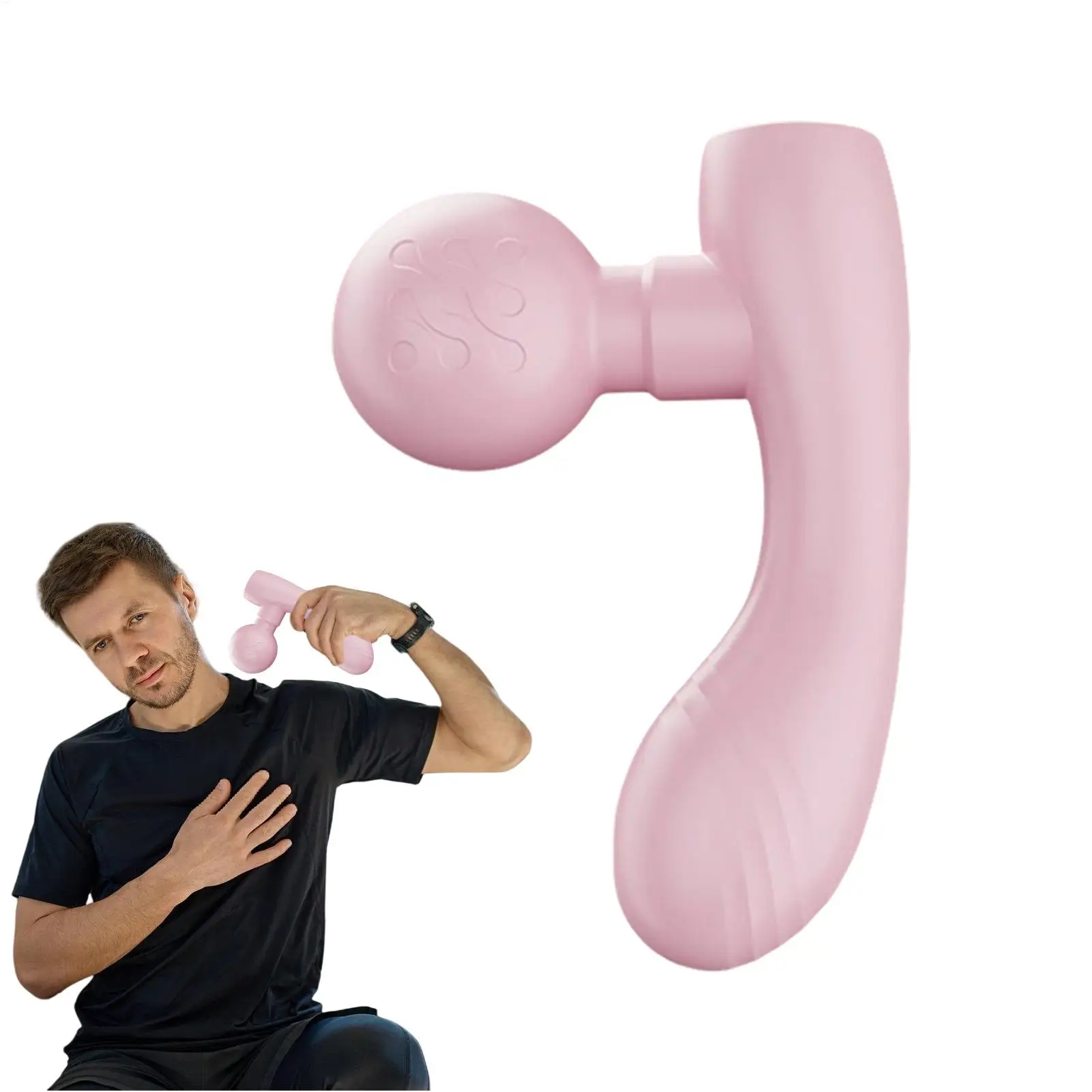 

Deep Tissue Massager Compact Sports Massager Double-Head Device Quiet Health Care For Men Women Stiffness Soreness Home Travel