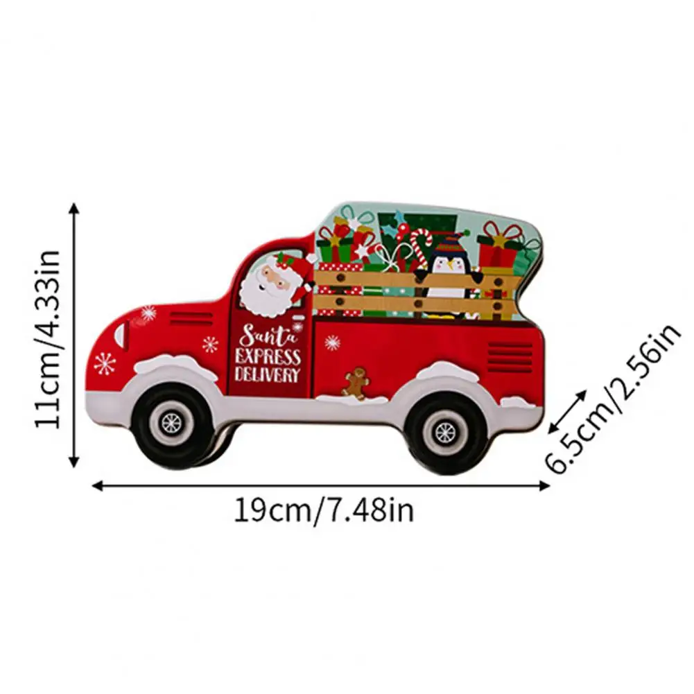 Christmas Car Candy Box Colorful Christmas Car Container Festive Christmas Candy Box with Cartoon Car Design for Holiday