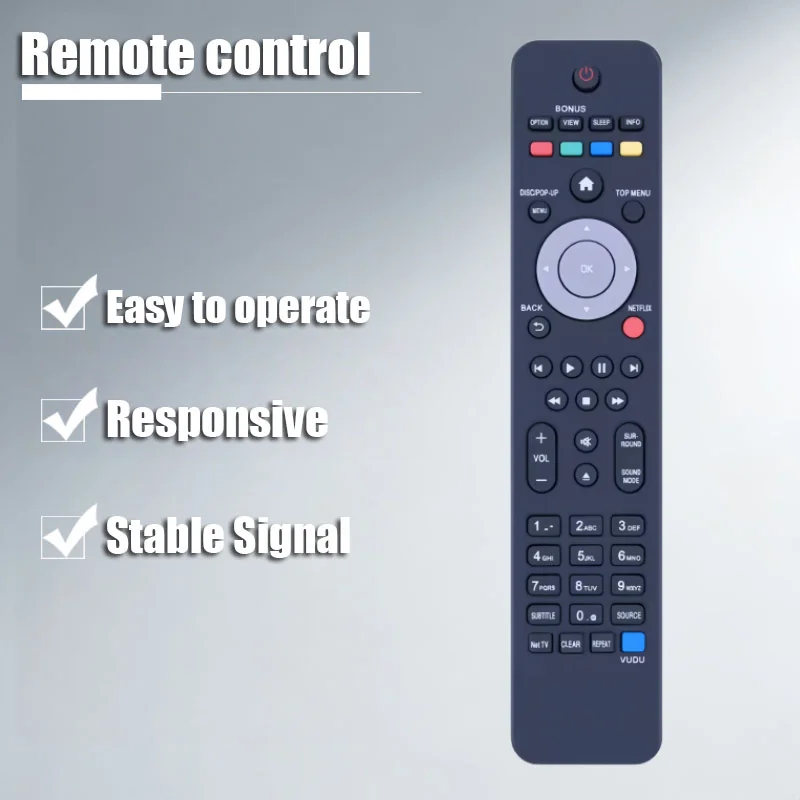 

Applicable to Philips TV Remote Control Compatible with 22PFL5614H/12 32PFL7404H/60 42PFL5604H/12 52PFL5604H/12 Models