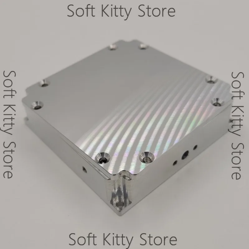 Metal Box,Aluminum Shell,Shielding Box,Length 70mm,Width 70mm,Height 19mm,SMA Connector,Through-hole Capacitor Power Supply