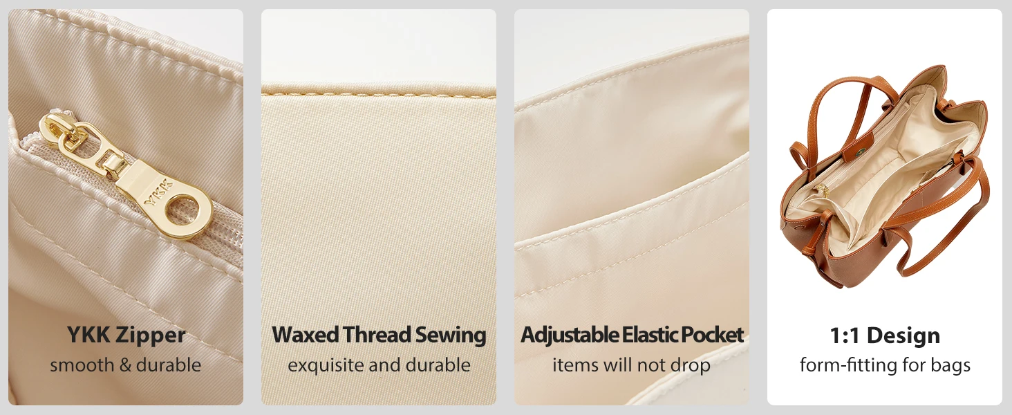 Taschenorganizer-Einsatz für Cyme Mini aus Nylonmaterial, superstark, passend für Taschen, Handtaschen-Einsatz, Taschenzubehör – Detail 5
