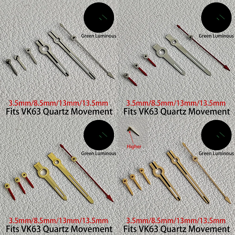 

VK63 Hands Watch Accessories Needles Fits VK63 Quartz Movement VK63 Dial Watch Part For Watches Watch Hands Watch For Man