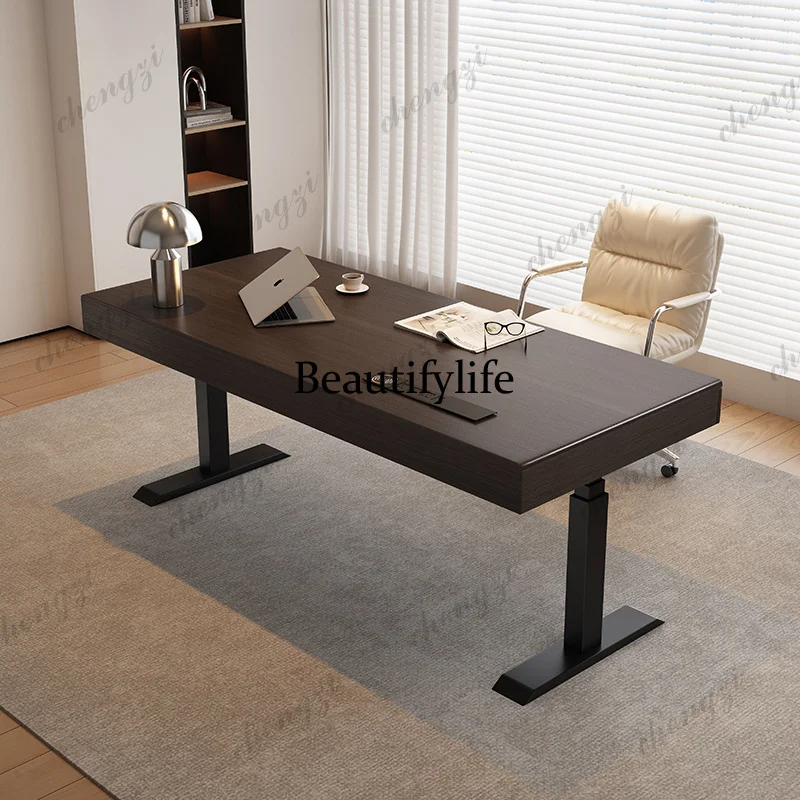 TTT  Electric Intelligent Height Office Desk Adjustable Modern Study Computer Office Desk Workbench Italy Office Furniture Mesa