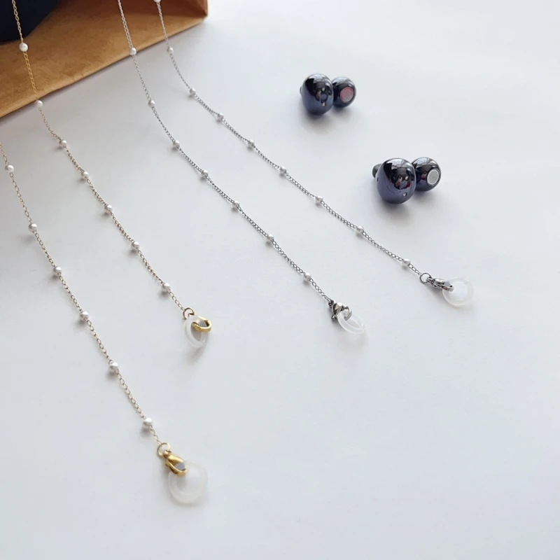 Universal Stainless Steel Earphone Chain Antilost Ear-Clip Chain For Freeclip Secures fit And All Day Comfort Holder F19E