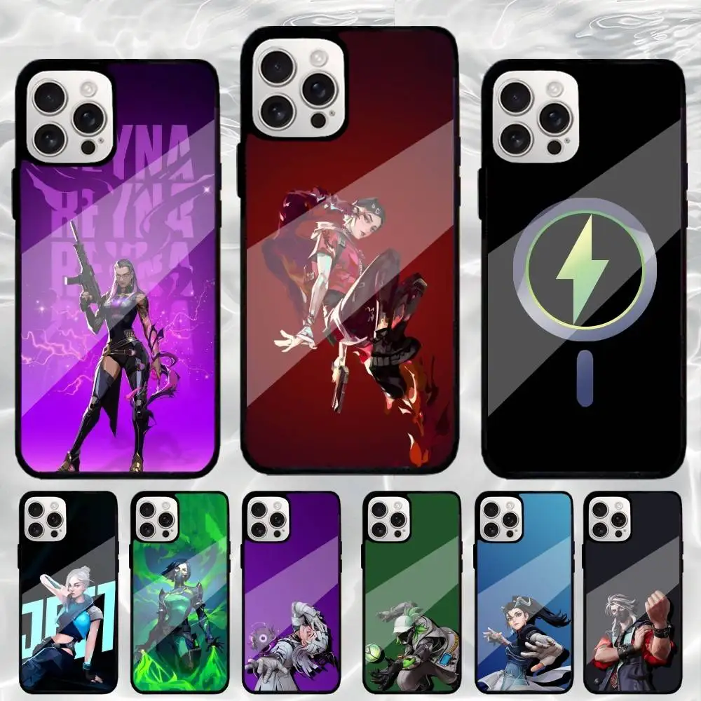 

Cool Game V-Valorantes Phone Case For iPhone17,16,15,14,13,12,11 Plus,Pro Max Magnetic Magsafe Wireless Charging