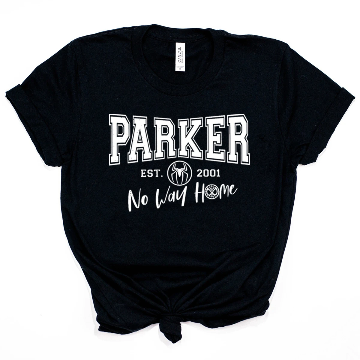 Spider No Way Home T-shirt Parker Est 2001 Peter Parker T-shirt Tom Holland Superhero Tees Unisex Vintage Streetwear Women Tops