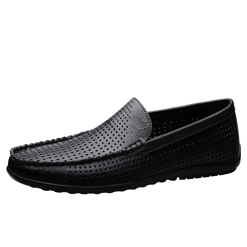 

Hollow Out Mesh Men Loafers Breathable Casual Driving Moccasins Summer Hollow Slip On Daily Walking Shoes