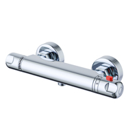 MORADO Thermostatic Shower Mixer,Thermostatic Shower Mixer Bar,Exposed Shower Bar with Anti-Scald Valve and Safety Button