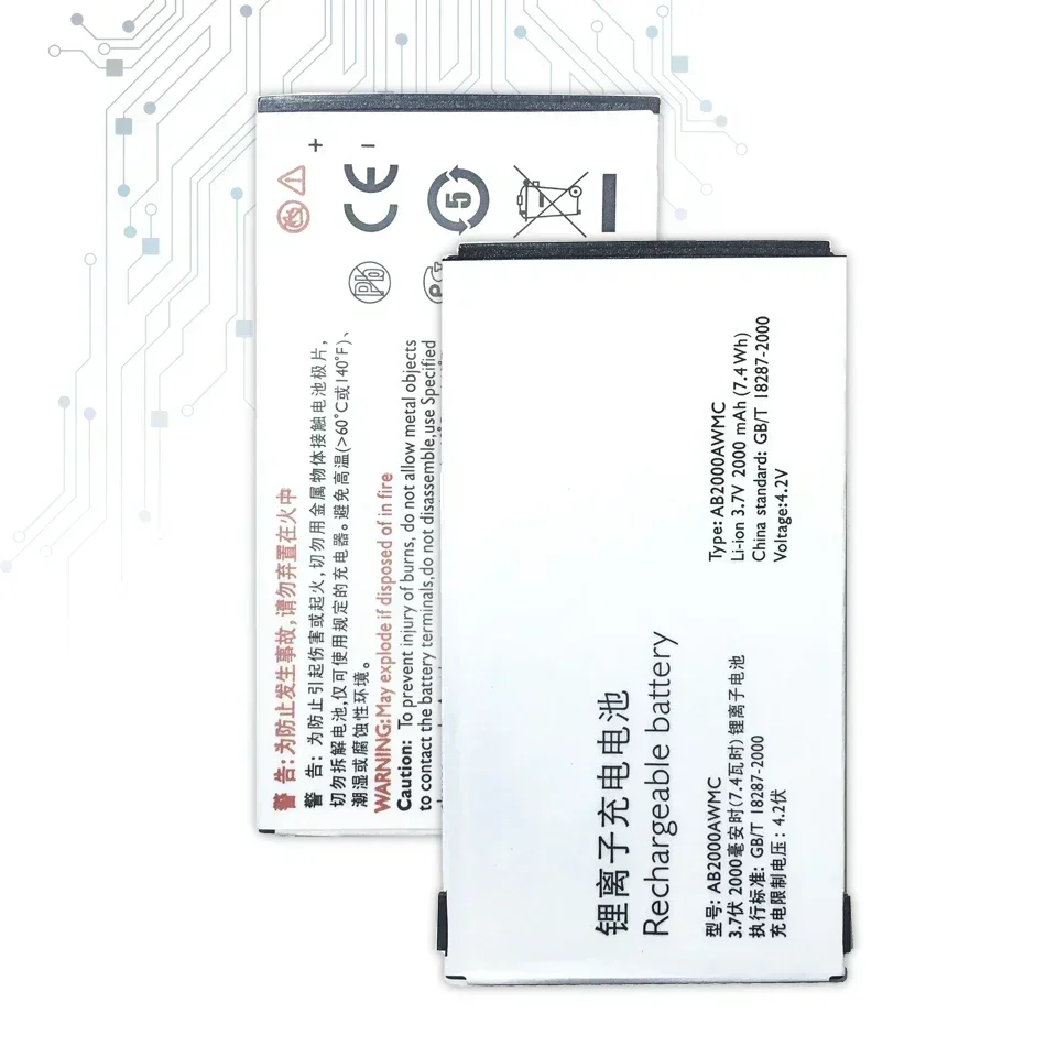 Mobile Phone Battery AB2000AWMC AB2000FWML 2000mAh For PHILIPS Xenium X501 X513 X523 X130 X623 X3560 CTX130 CTX523 CTX513