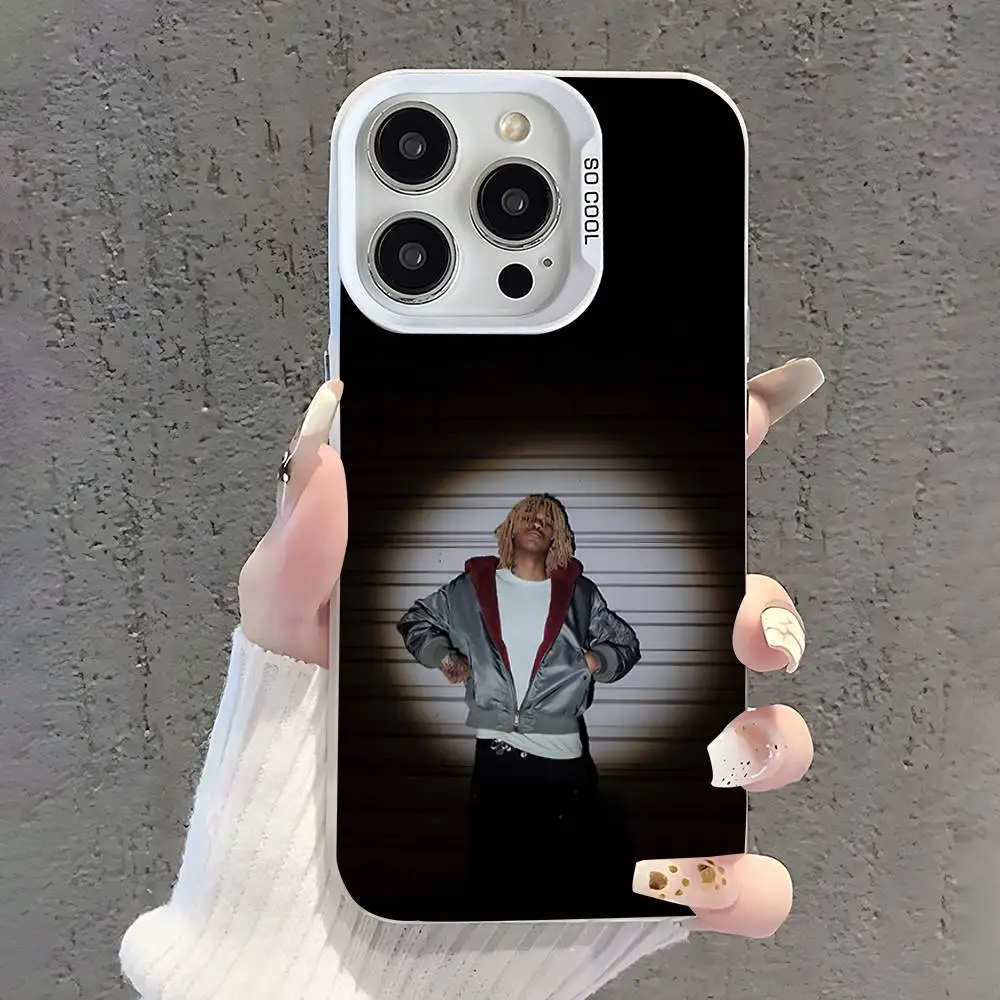 Rapper Rich A-Amiri Phone Case For iPhone 17,16,15,14,13,12,11,Pro,XS,Max,Plus,Mini,SE White Candy Matte Shockproof Cover