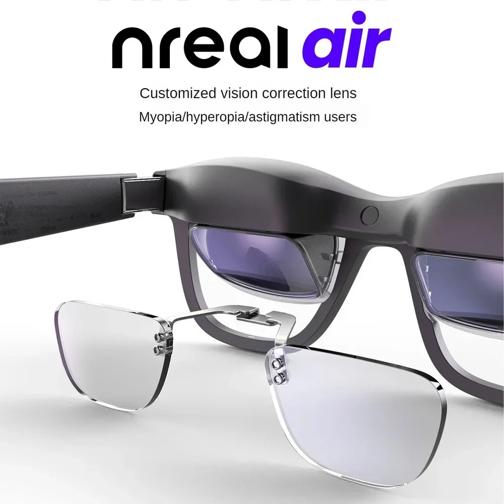 Xreal Air Nreal Air2 Pro Myopia Lens Custom Degree Smart AR Glasses  Anti-Radiation Anti-Blue Eyeglasses Prescription lenses