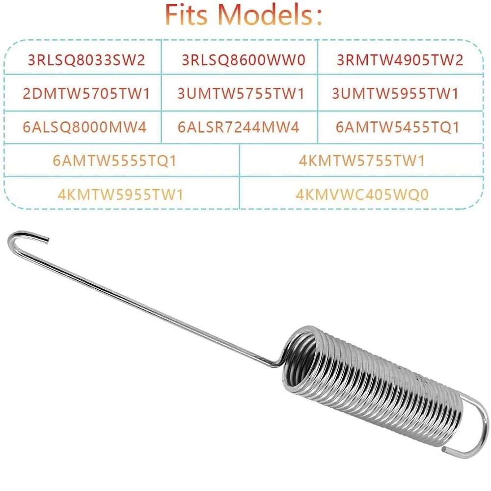 4-pakowy zderzak sprężynowy spryskiwacza do Whirlpool W10250667 Sprężyna zawieszenia AP4459650 PS2363196