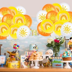 Cartoon Sun pattern Balloon Birthday Party Decor Supplies Ballon Baby Shower Kid Toy Globos Girl Gift